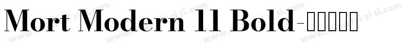 Mort Modern 11 Bold字体转换